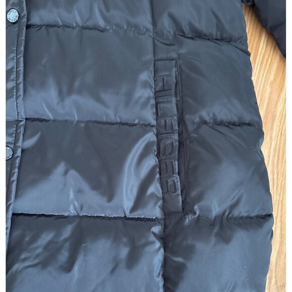 Tommy Hilfiger Coat Womens XL Puffer Black Winter Removable Hood NWOT - Picture 6 of 13